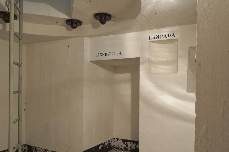 Ancora il ricovero sotto alla camera di combattimento.