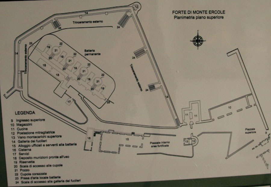 pianta del forte