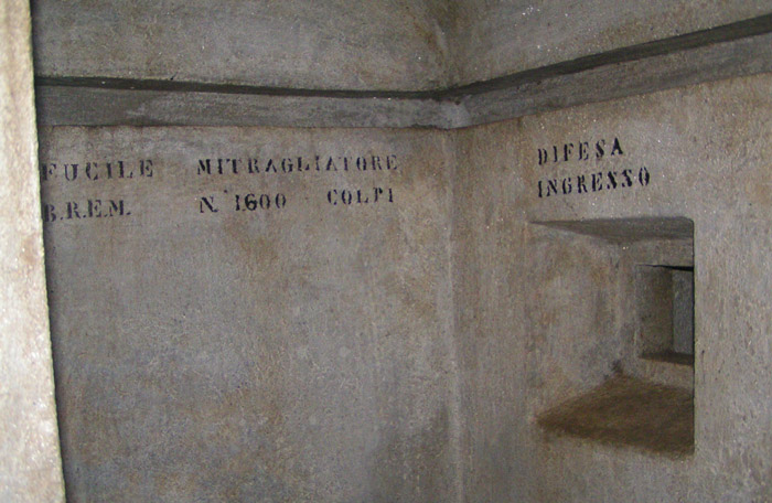 vano difesa ingresso