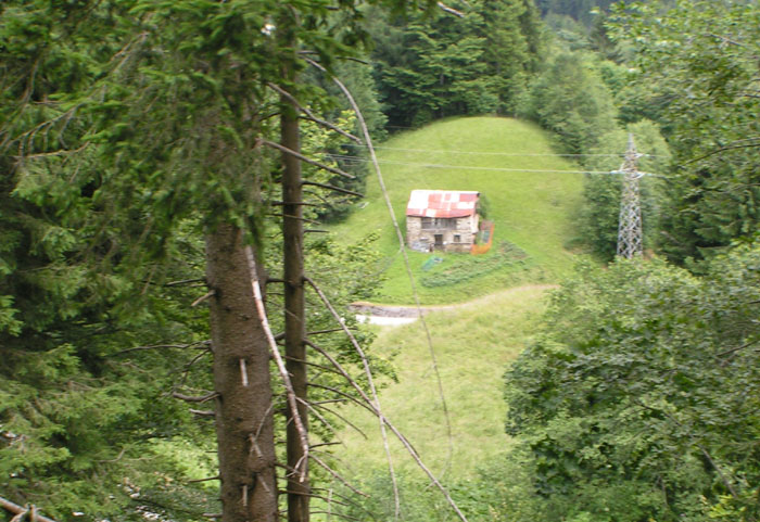 la vista spostandosi a sx e in basso