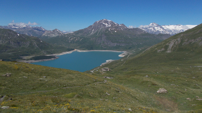 9 luglio 2016-Il lago del Moncenisio,quasi al suo massimo livello