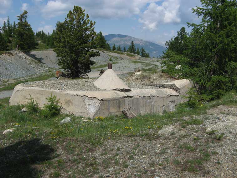 Vista posteriore del Ricovero