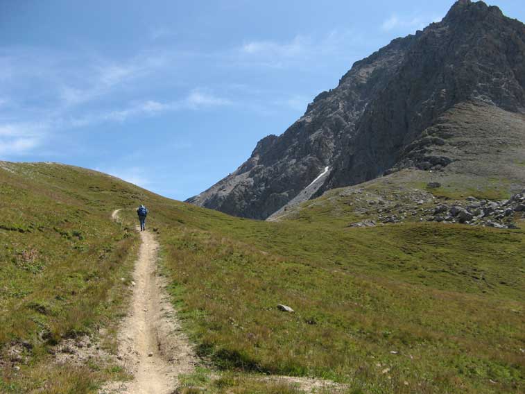 La strada ormai è diventata sentiero