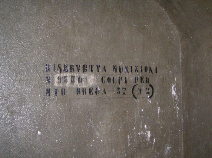 indicazioni deposito munizioni
