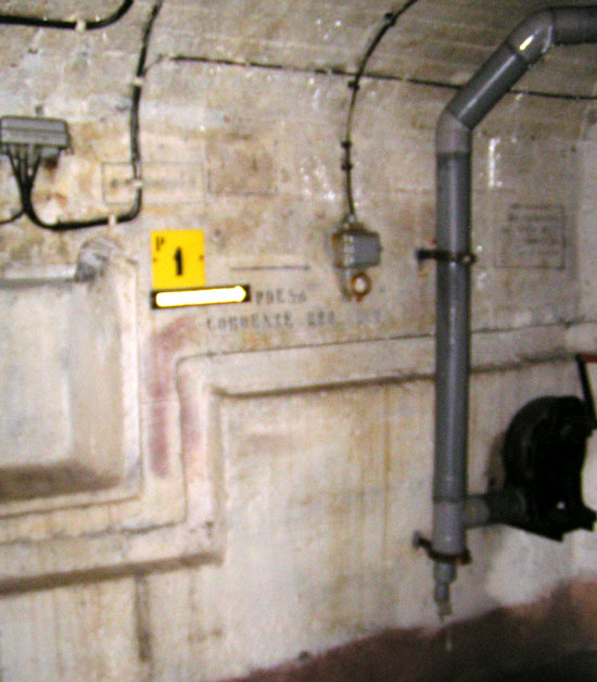 indicazioni P.1 e ventola x areazione poztazione
