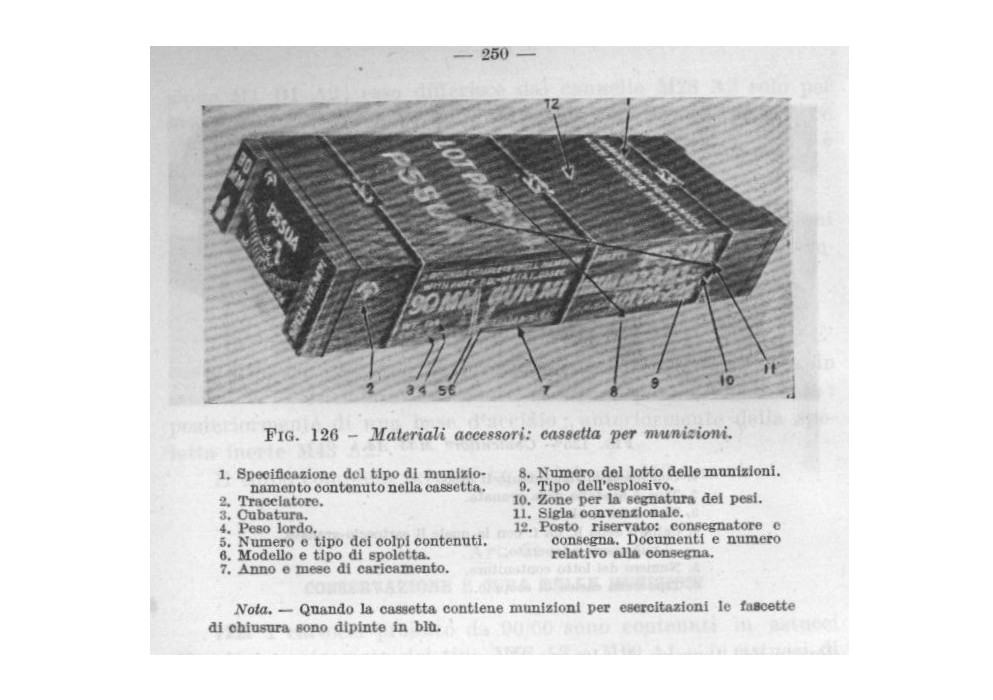 cassa contenente 2 colpi