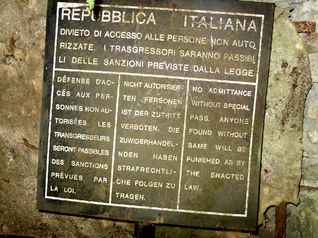 Dopo tutto, questo si trova 30 cm di distanza da una opera fortificata...