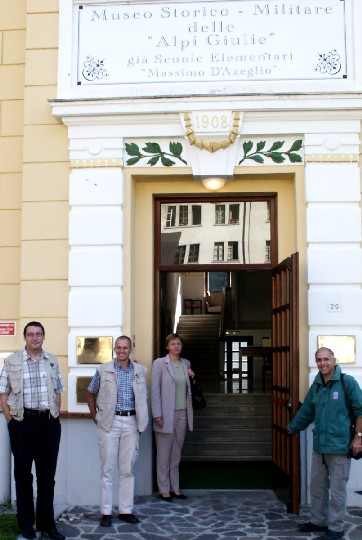 L'entrata del museo - con Sergio Silvestri che faceva la guida