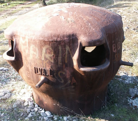 Una delle torrette Mod. 3 a Zara
