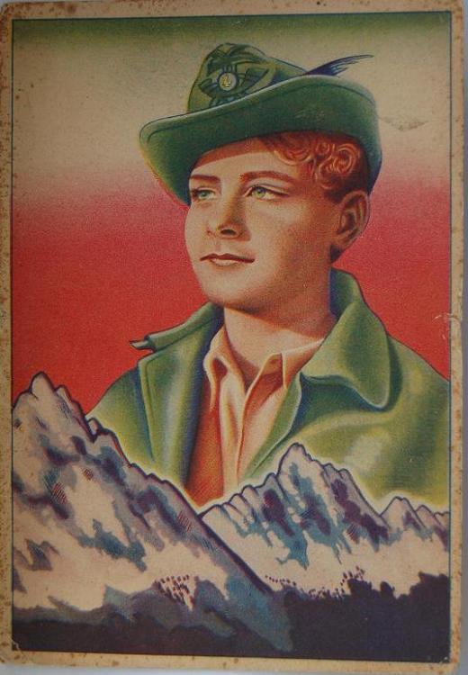 Cartolina Pubblicitaria del Film &quot;Il Piccolo Alpino&quot; 1940