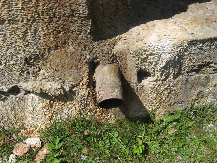 Particolare della caditoia