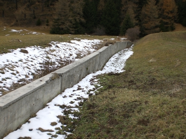Quel che resta dell'ostacolo anticarro.