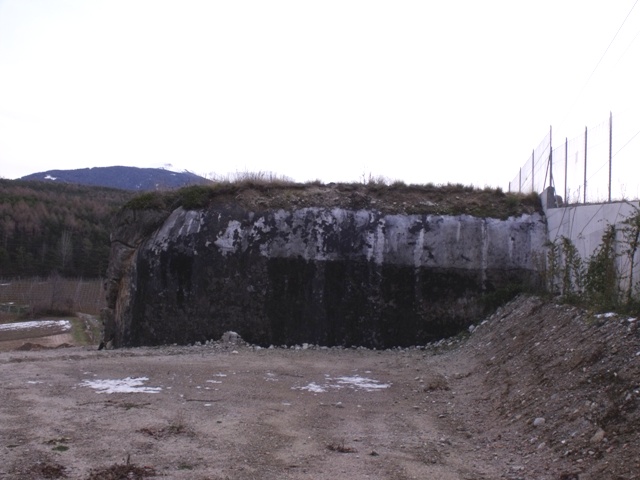 L'opera numero 43 (spero di ricordare bene) a cavallo della recinzione della centralina elettrica.