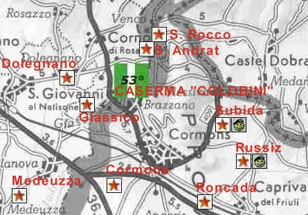 Cartina zona Cormons