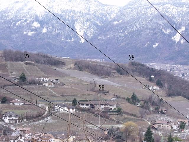 Sud a sx, nord a dx.