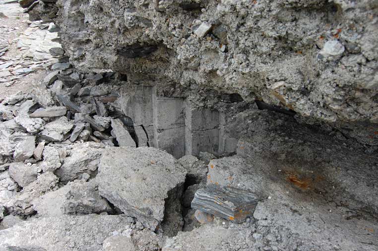 Gradoni di dx della cannoniera dell'arma A2