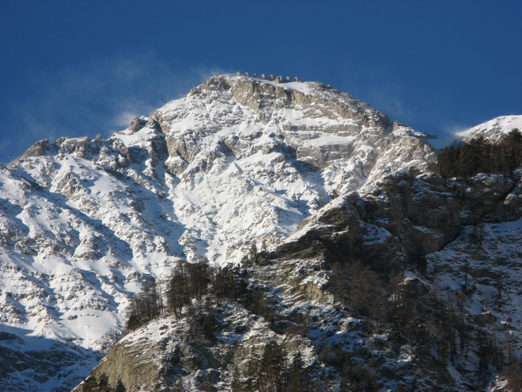 Lo Chaberton in veste invernale