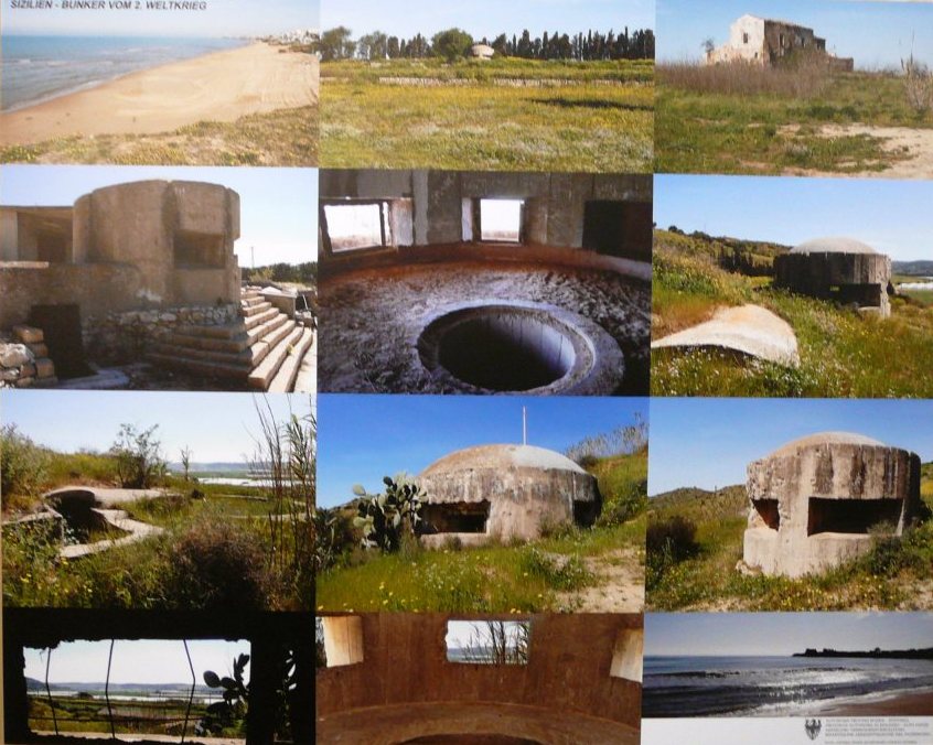 Alcuni bunker in Sicilia