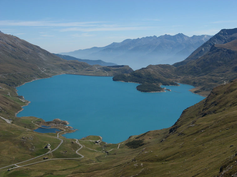 Il lago del Moncenisio visto dal Forte Turrà