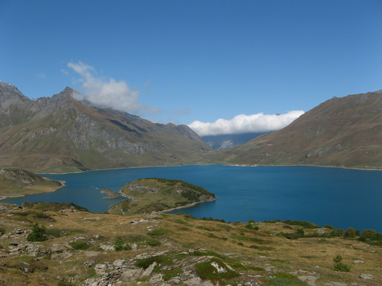 Il colle del Moncenisio visto dallo spalto del Varisello