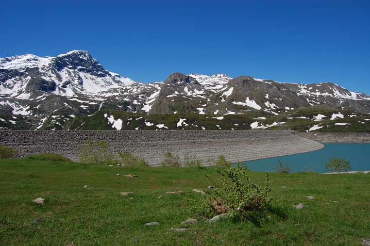 La diga vista da NE