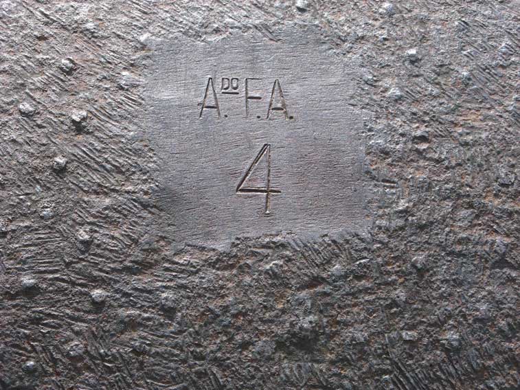 Marchiatura della casamatta: Ansaldo Fonderie Acciaio