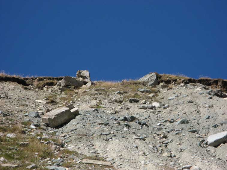 I resti della 71bis visti dal basso