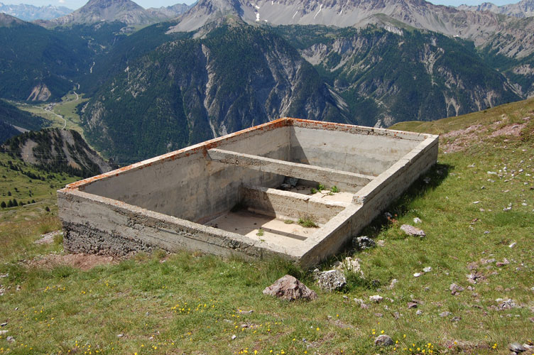 La cisterna vista dall'alto