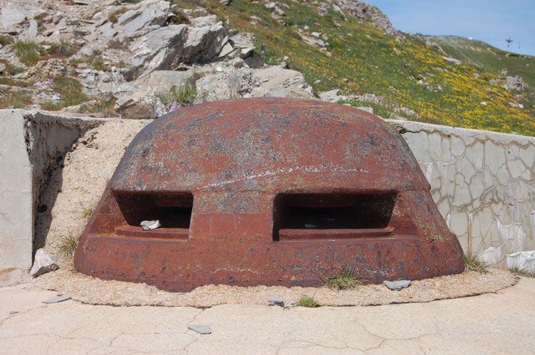 Vista frontale della cupola tipo Digoin
