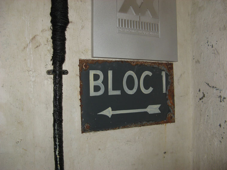Pannello indicante la direzione della postazione JM