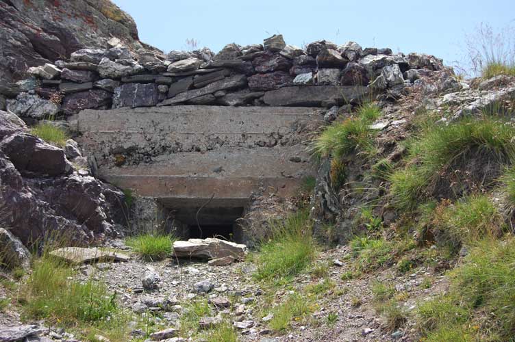 Vista frontale della postazione