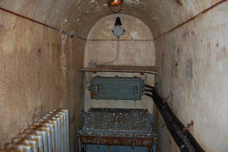 Il locale che ospitava il centralino telefonico