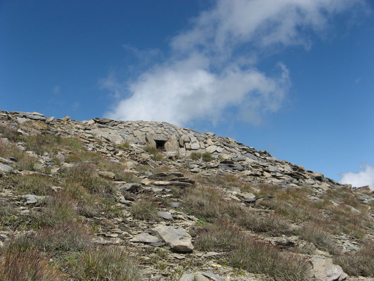 Vista esterna della casamatta dell'Arma A1