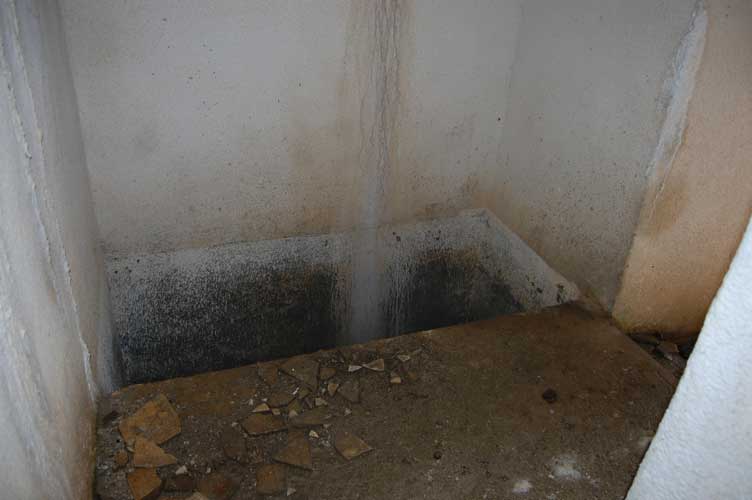 La fossa del serbatoio della riserva carburante