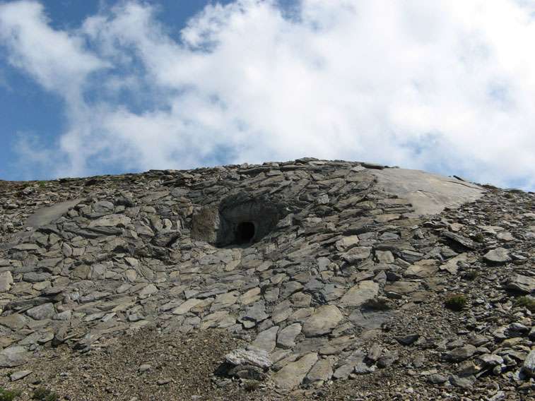 La casamatta A3 vista dall'esterno