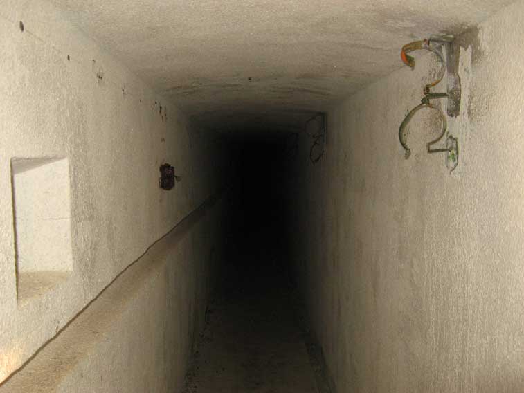 Corridoio verso la casamatta A2
