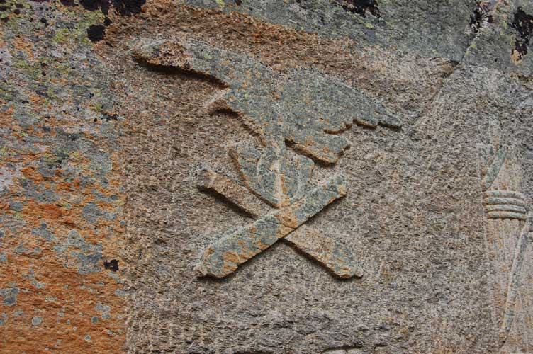 Il fregio del 1° Reggimento Artiglieria da Montagna-Gruppo Aosta