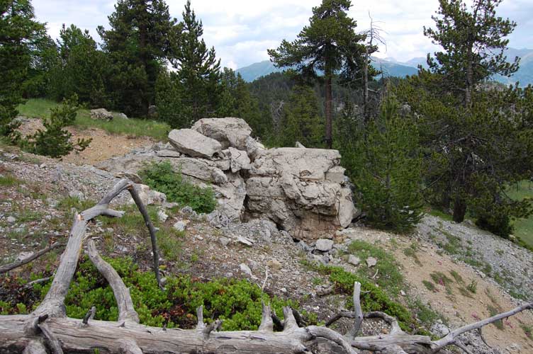 Le macerie del malloppo del Pezzo 2 viste dall'esterno