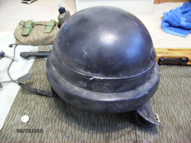 casco carrista, motociclista dopoguerra