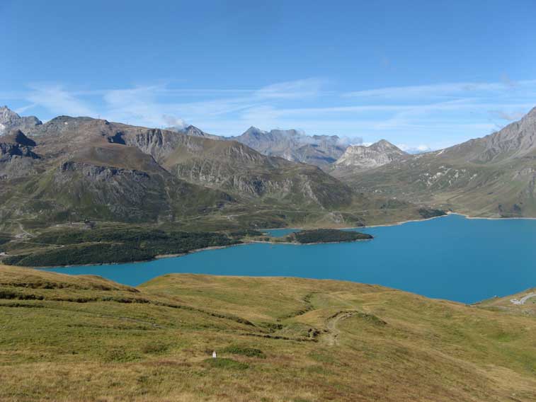 Il lago del Moncenisio visto dalla postazione 31