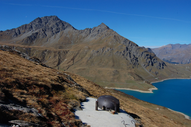 Cima Clairy,il Passo della Beccia e il lago del Moncenisio visti dall'Osservatorio del Centro XIII