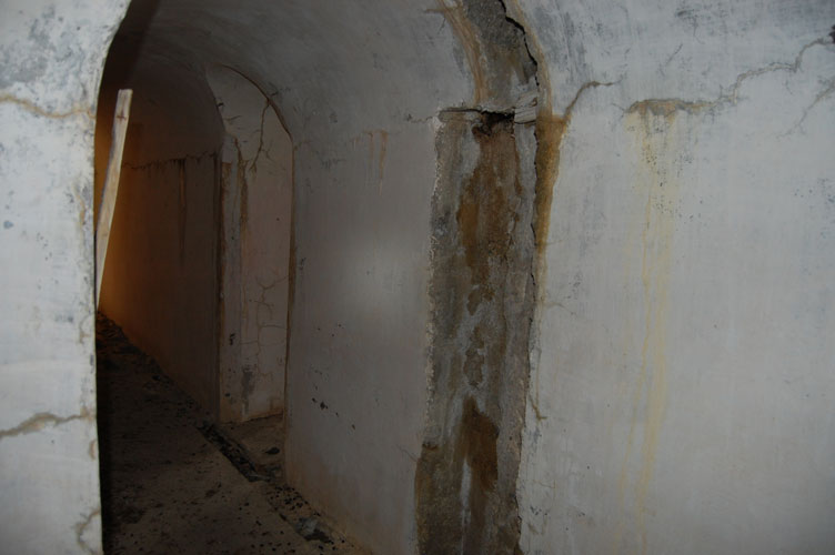 Visibile a dx la diramazione verso il mai realizzato blocco mortai