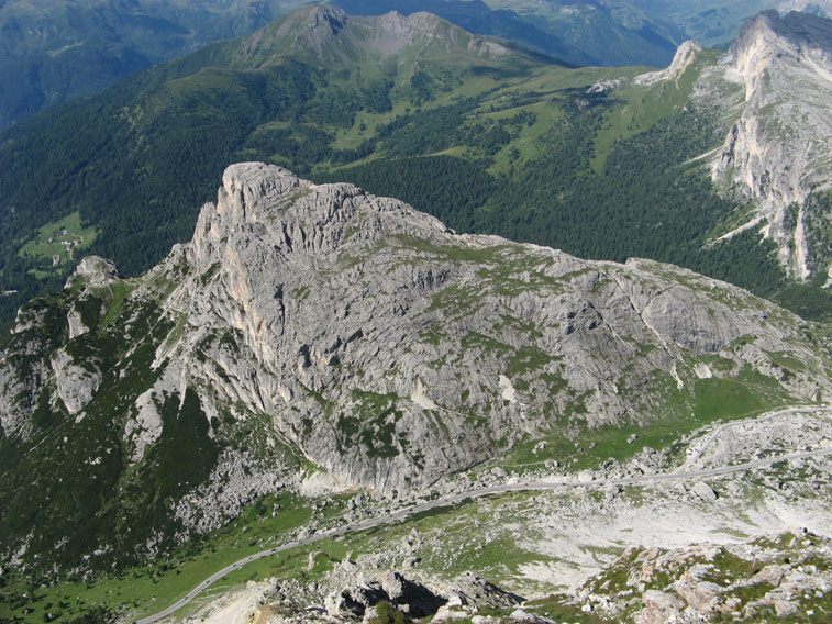 Il Sass de Stria visto dal Piccolo Lagazuoi