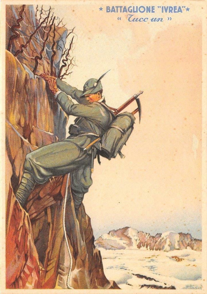Cartolina del battaglione - circa 1940 ivrea