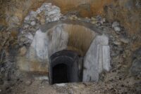 Opera 8 Sasso Tagliato, galleria incompleta in cui il vespaio è stato riempito con ciottoli.